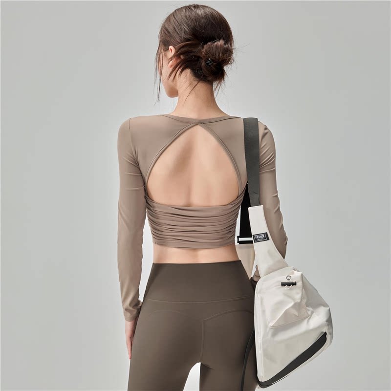 Women's Back-Beautiful Long-Sl - Pilates Yoga One 评论和价格