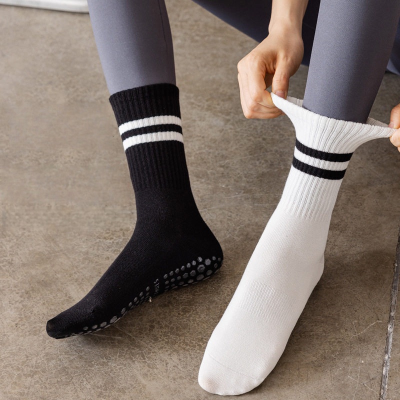 Women Non Slip Yoga Socks, Gri - Pilate Yoga Workout 评论和价格