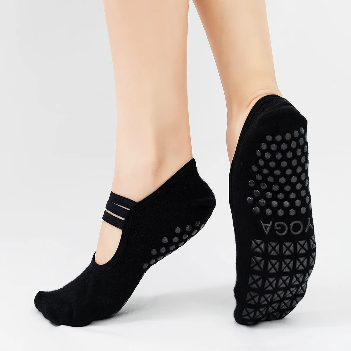 Silicone Non-slip Yoga Socks W - Medias Para Pilates Y Yoga 评论和价格