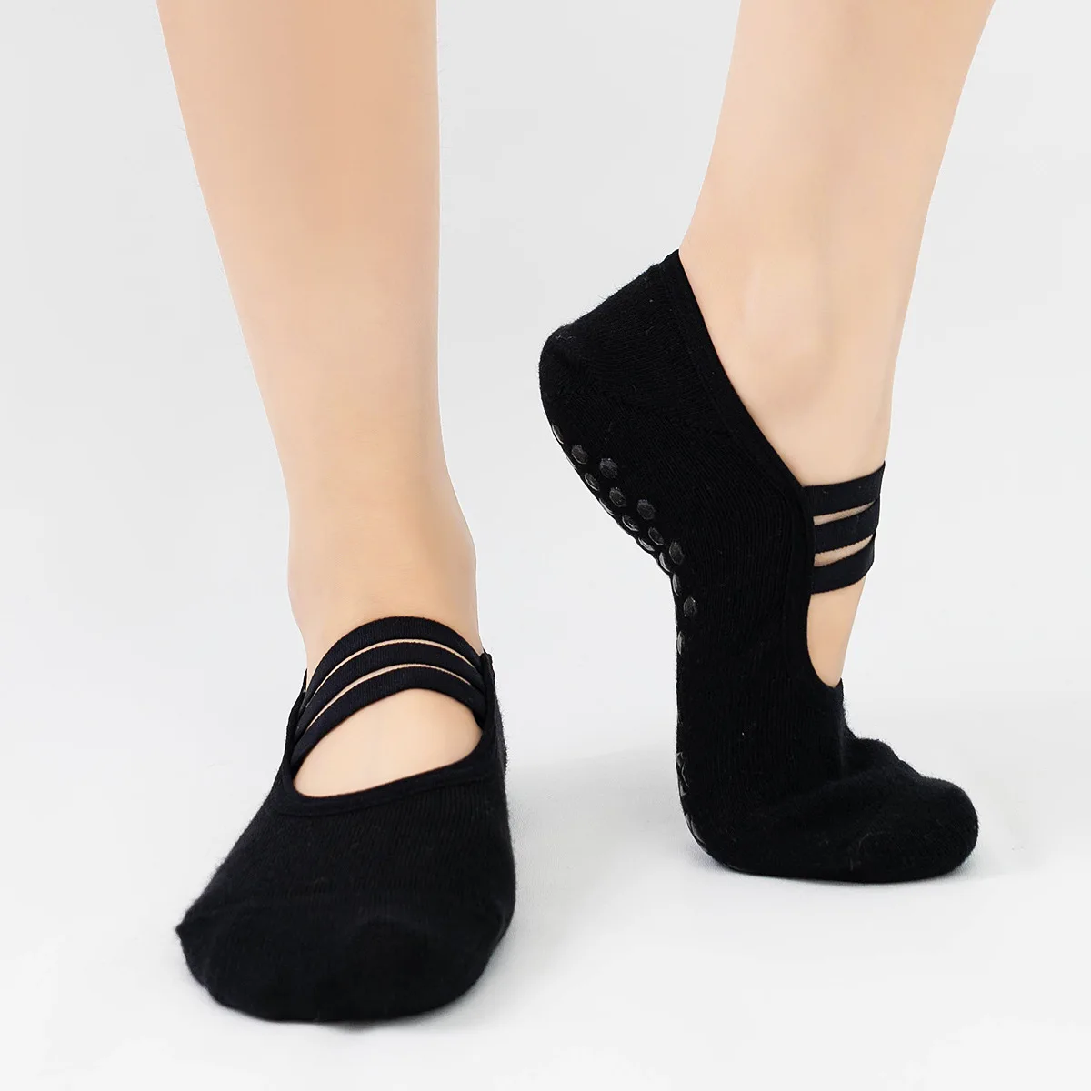 Silicone Non-slip Yoga Socks W - Medias Para Pilates Y Yoga 评论和价格